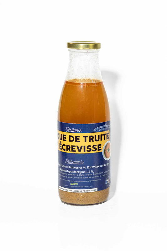 Soupe de truite et écrevisses sauvages