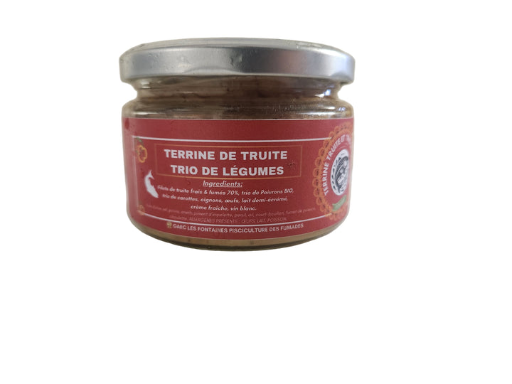 Terrine de truite Trio de Légumes - La Pisciculture des Fumades